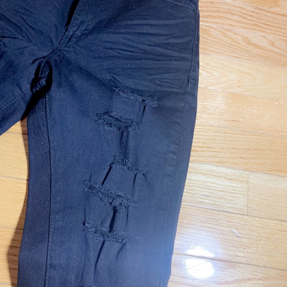 Black Ripped Jeans - Picture 2 of 3